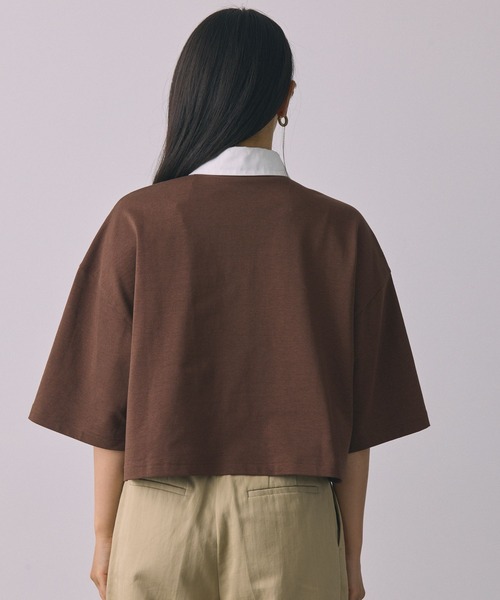 BABYLONE（バビロン）の「ラガーショートプルオーバー（Tシャツ