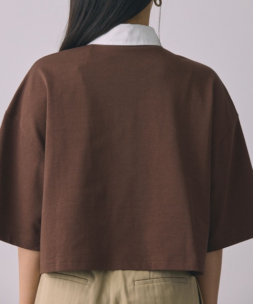 BABYLONE（バビロン）の「ラガーショートプルオーバー（Tシャツ