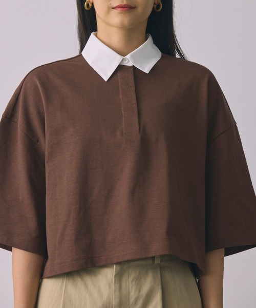 BABYLONE（バビロン）の「ラガーショートプルオーバー（Tシャツ