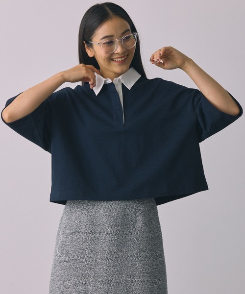 BABYLONE（バビロン）の「ラガーショートプルオーバー（Tシャツ