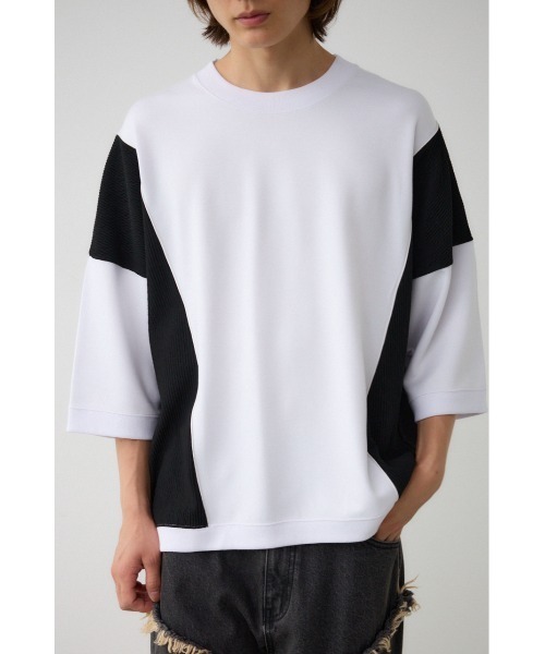 AZUL by moussy(アズールバイマウジー)の「スウィッチングジャージートップス(Tシャツ/カットソー・メンズ・ブラック/ブラック系その他/ホワイト系その他・FREE)」の22枚目の写真