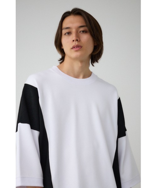 AZUL by moussy(アズールバイマウジー)の「スウィッチングジャージートップス(Tシャツ/カットソー・メンズ・ブラック/ブラック系その他/ホワイト系その他・FREE)」の21枚目の写真