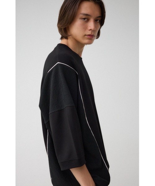 AZUL by moussy(アズールバイマウジー)の「スウィッチングジャージートップス(Tシャツ/カットソー・メンズ・ブラック/ブラック系その他/ホワイト系その他・FREE)」の13枚目の写真
