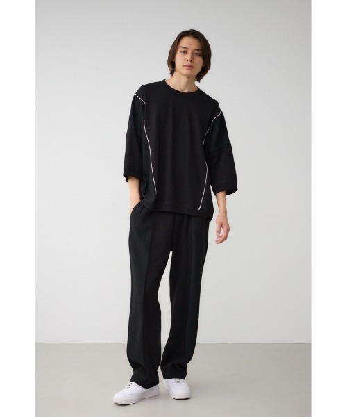 AZUL by moussy(アズールバイマウジー)の「スウィッチングジャージートップス(Tシャツ/カットソー・メンズ・ブラック/ブラック系その他/ホワイト系その他・FREE)」の11枚目の写真