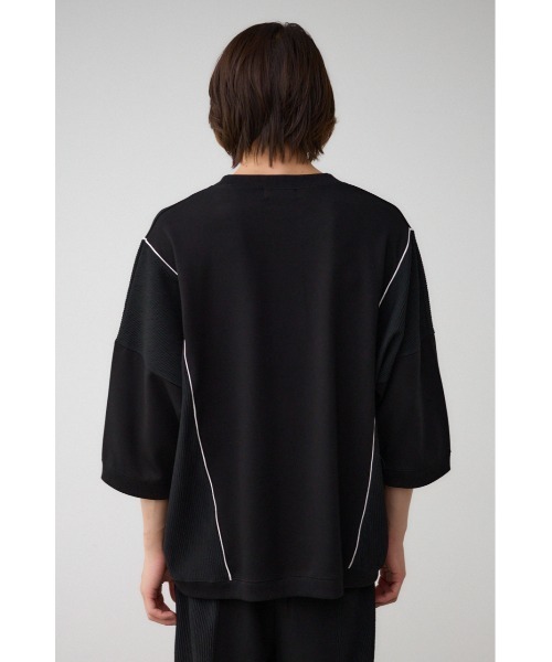 AZUL by moussy(アズールバイマウジー)の「スウィッチングジャージートップス(Tシャツ/カットソー・メンズ・ブラック/ブラック系その他/ホワイト系その他・FREE)」の8枚目の写真