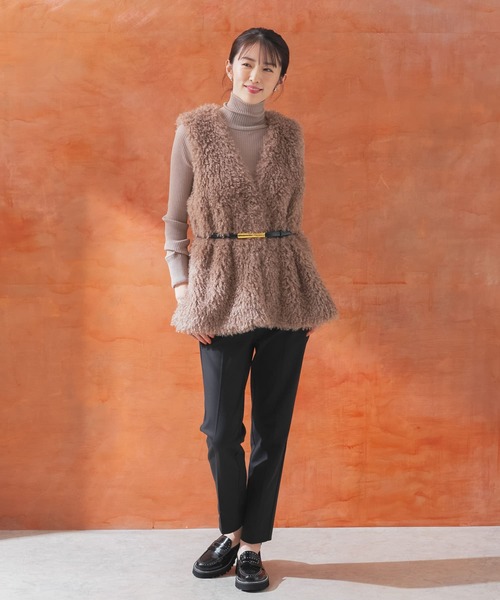 URBAN RESEARCH ROSSO WOMEN（アーバンリサーチ　ロッソ）の「3サイズストレッチスティックパンツ（その他パンツ・レディース・ブラック/ベージュ・38/36/34）」の6枚目の写真