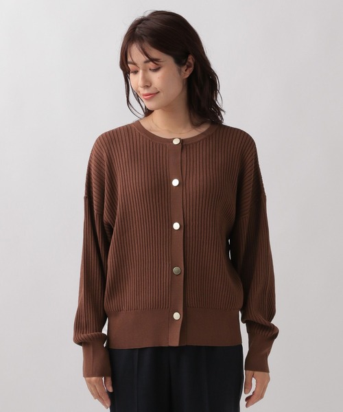 Elura（エルーラ）の「編地変化2WAYカーディガン/133622（カーディガン/ボレロ・レディース・ブラック/ブラウン・FREE）」の13枚目の写真