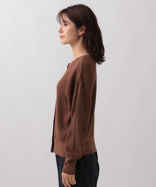 Elura（エルーラ）の「編地変化2WAYカーディガン/133622（カーディガン/ボレロ・レディース・ブラック/ブラウン・FREE）」の14枚目の写真