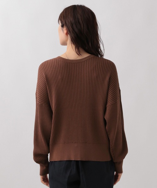 Elura（エルーラ）の「編地変化2WAYカーディガン/133622（カーディガン/ボレロ・レディース・ブラック/ブラウン・FREE）」の15枚目の写真