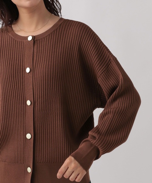 Elura（エルーラ）の「編地変化2WAYカーディガン/133622（カーディガン/ボレロ・レディース・ブラック/ブラウン・FREE）」の17枚目の写真