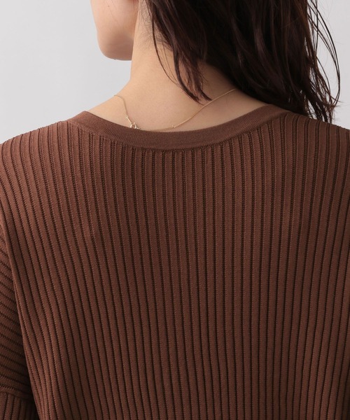 Elura（エルーラ）の「編地変化2WAYカーディガン/133622（カーディガン/ボレロ・レディース・ブラック/ブラウン・FREE）」の19枚目の写真