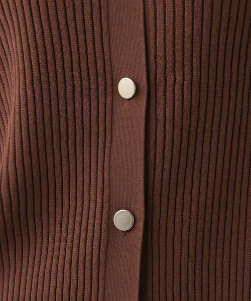 Elura（エルーラ）の「編地変化2WAYカーディガン/133622（カーディガン/ボレロ・レディース・ブラック/ブラウン・FREE）」の20枚目の写真