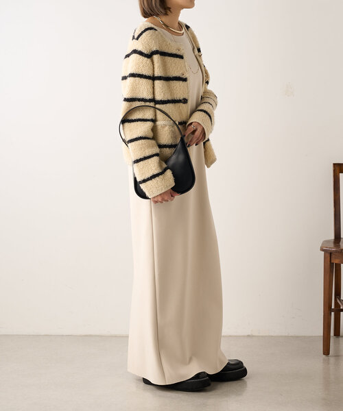 SHENERY（シーナリー）の「ツイードボーダーニットジャケット