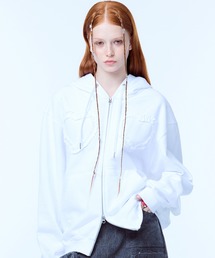 LUVISTRUE(CYgD[)PA FRILL HEART HOOD ZIPUP(p[J[)