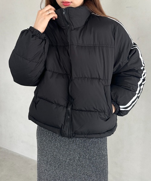 セール】ライン入り中綿ジャケット（ダウンジャケット/コート