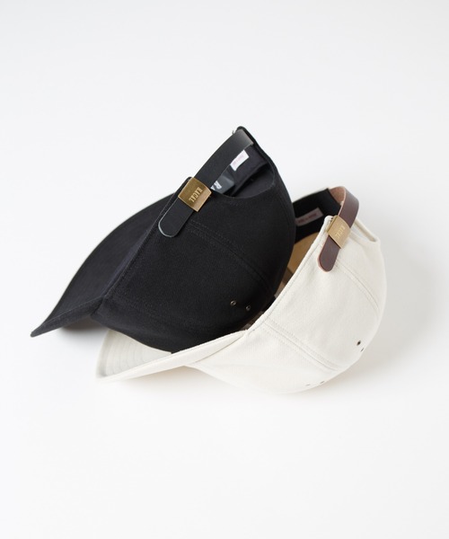 RACAL（ラカル）の「Soft Cotton Dobby-Cloth 8Panel Cap / ソフトコットンドビークロス8パネルキャップ（キャップ・メンズ・アイボリー/ブラック・FREE）」の6枚目の写真