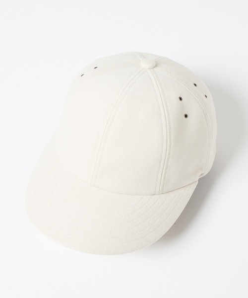 RACAL（ラカル）の「Soft Cotton Dobby-Cloth 8Panel Cap / ソフトコットンドビークロス8パネルキャップ（キャップ・メンズ・アイボリー/ブラック・FREE）」の8枚目の写真