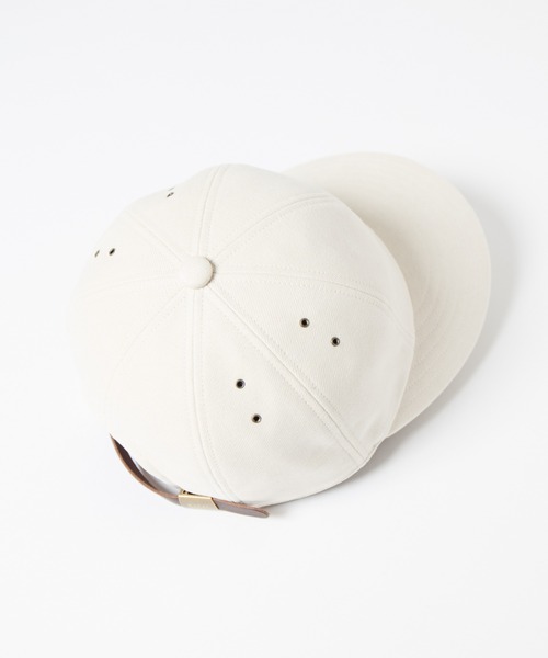 RACAL（ラカル）の「Soft Cotton Dobby-Cloth 8Panel Cap / ソフトコットンドビークロス8パネルキャップ（キャップ・メンズ・アイボリー/ブラック・FREE）」の10枚目の写真
