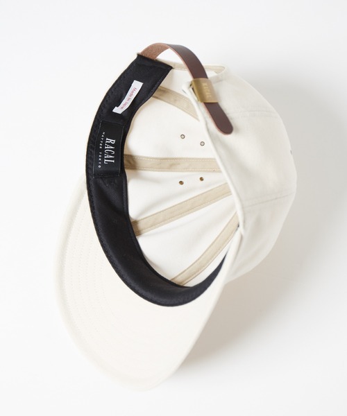 RACAL（ラカル）の「Soft Cotton Dobby-Cloth 8Panel Cap / ソフトコットンドビークロス8パネルキャップ（キャップ・メンズ・アイボリー/ブラック・FREE）」の12枚目の写真