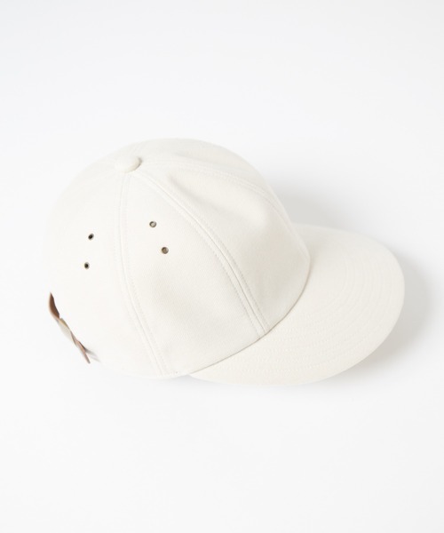 RACAL（ラカル）の「Soft Cotton Dobby-Cloth 8Panel Cap / ソフトコットンドビークロス8パネルキャップ（キャップ・メンズ・アイボリー/ブラック・FREE）」の13枚目の写真