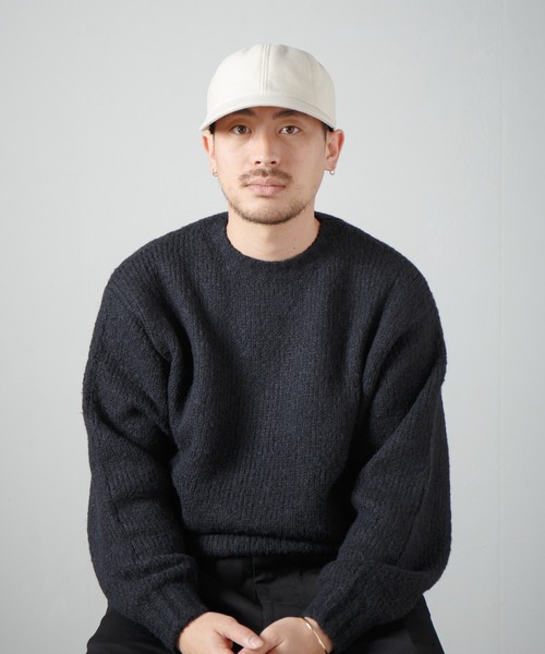RACAL（ラカル）の「Soft Cotton Dobby-Cloth 8Panel Cap / ソフトコットンドビークロス8パネルキャップ（キャップ・メンズ・アイボリー/ブラック・FREE）」の20枚目の写真