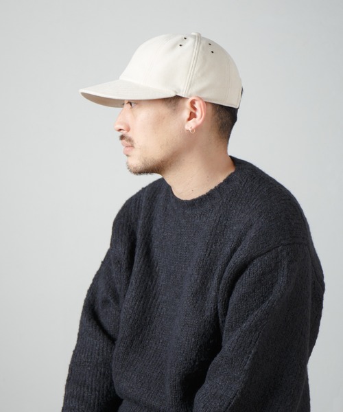 RACAL（ラカル）の「Soft Cotton Dobby-Cloth 8Panel Cap / ソフトコットンドビークロス8パネルキャップ（キャップ・メンズ・アイボリー/ブラック・FREE）」の22枚目の写真