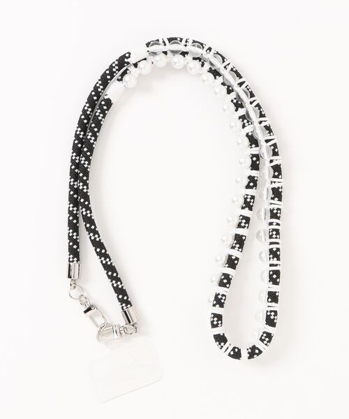 Q（キュー）の「コードビーズショルダー（スマホグッズ・レディース・ホワイト/ブルー/ブラック・ONE SIZE）」の3枚目の写真