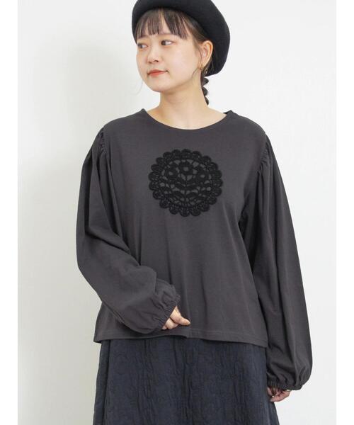 Samansa Mos2（サマンサ モスモス）の「フラワー柄パーツレース貼り