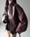 me+em selecti~[ZNgj́uy Qcolor zBe[WCN{[X[utFCNU[u] ^ vintage like volume sleeve fake leather blousoniu]jvbbh