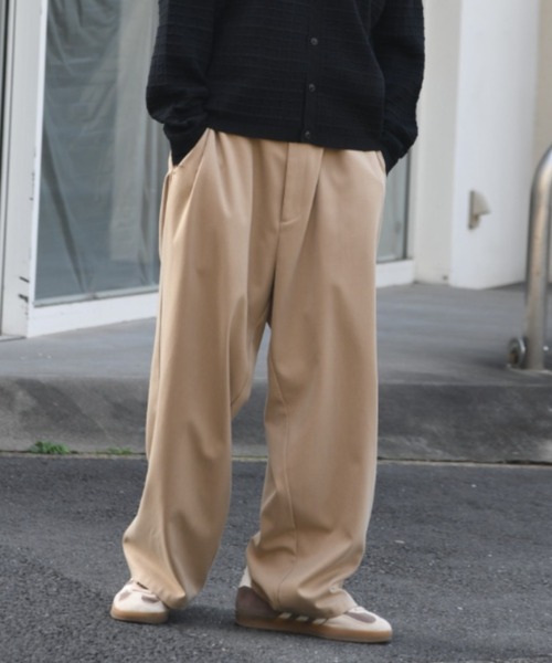SUPERTHANKS(スーパーサンクス)の「ベーシックワイドパンツ/Wide trousers(ユニセックス)(その他パンツ・メンズ・オートミール/ライトブラック/ベージュ・S/M/L)」の18枚目の写真
