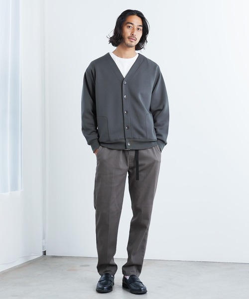 jiggys shop(ジギーズショップ)の「ダブルフェイスウォッシャブルカーディガン(カーディガン/ボレロ・メンズ・チャコールグレー/グレー系その他/ブラック・X-LARGE/LARGE/MEDIUM)」の5枚目の写真