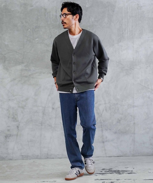 jiggys shop(ジギーズショップ)の「ダブルフェイスウォッシャブルカーディガン(カーディガン/ボレロ・メンズ・チャコールグレー/グレー系その他/ブラック・X-LARGE/LARGE/MEDIUM)」の14枚目の写真
