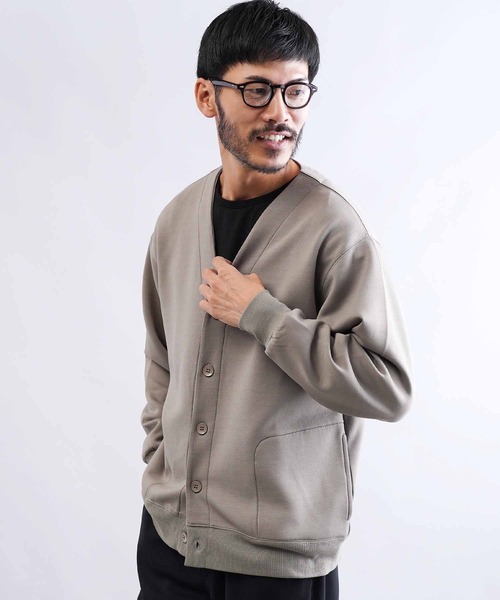 jiggys shop(ジギーズショップ)の「ダブルフェイスウォッシャブルカーディガン(カーディガン/ボレロ・メンズ・チャコールグレー/グレー系その他/ブラック・X-LARGE/LARGE/MEDIUM)」の10枚目の写真