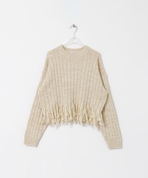LAATO | fringe lame knit po(ニット/セーター)