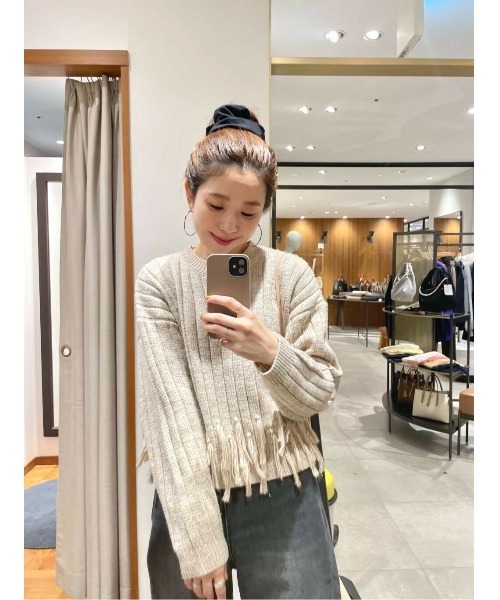 LAATO（ラート）の「fringe lame knit po（ニット/セーター・レディース・モカ/ブラック系その他・FREE）」の12枚目の写真