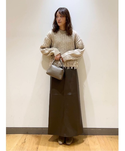 LAATO（ラート）の「fringe lame knit po（ニット/セーター・レディース・モカ/ブラック系その他・FREE）」の13枚目の写真