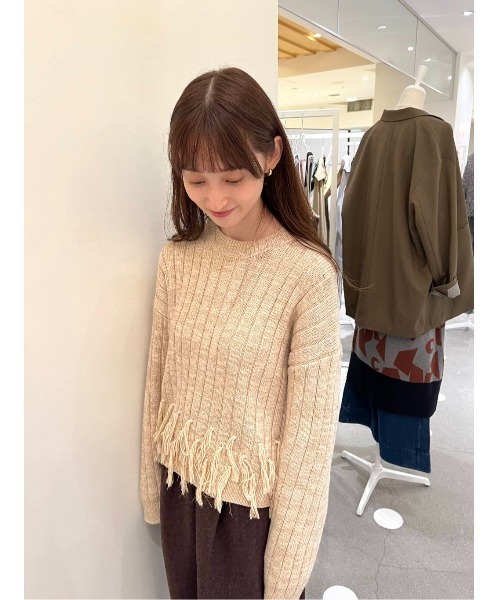 LAATO（ラート）の「fringe lame knit po（ニット/セーター・レディース・モカ/ブラック系その他・FREE）」の15枚目の写真