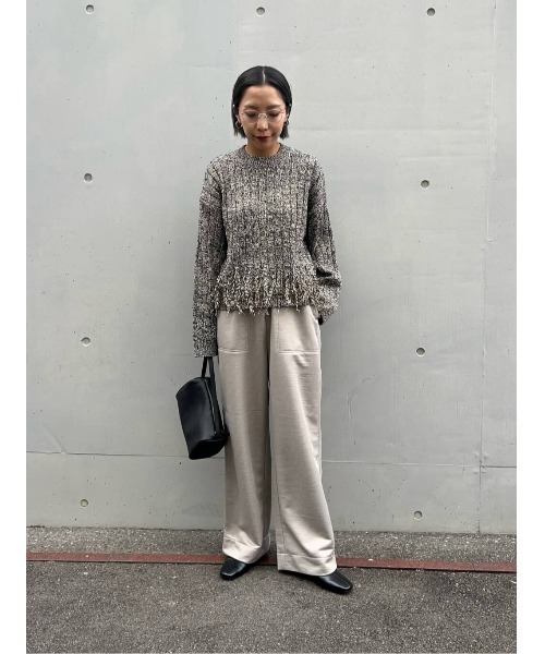LAATO（ラート）の「fringe lame knit po（ニット/セーター・レディース・モカ/ブラック系その他・FREE）」の17枚目の写真