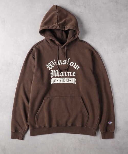 Champion(チャンピオン)の「【Champion】ヴィンテージプリントパーカー(パーカー・メンズ・ブラウン/グリーン/ネイビー/キナリ/ブラック・LL/S/M/L/XL)」の21枚目の写真