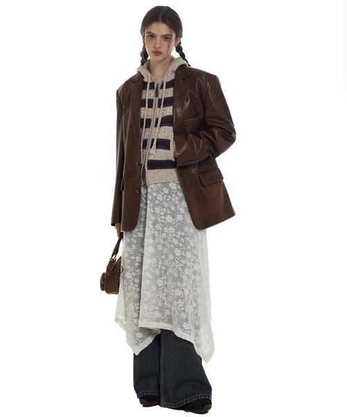 ストライプニットカーディガン KS0670【Moromoro2】【2024AW】（ニット