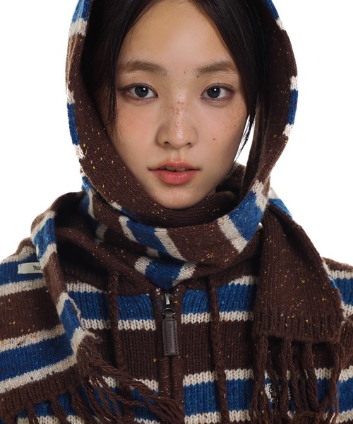 ストライプニットカーディガン KS0670【Moromoro2】【2024AW】（ニット