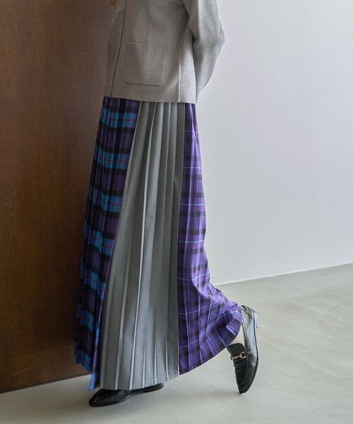 セール】シャギーチェックプリーツスカート（スカート）｜AMERICAN