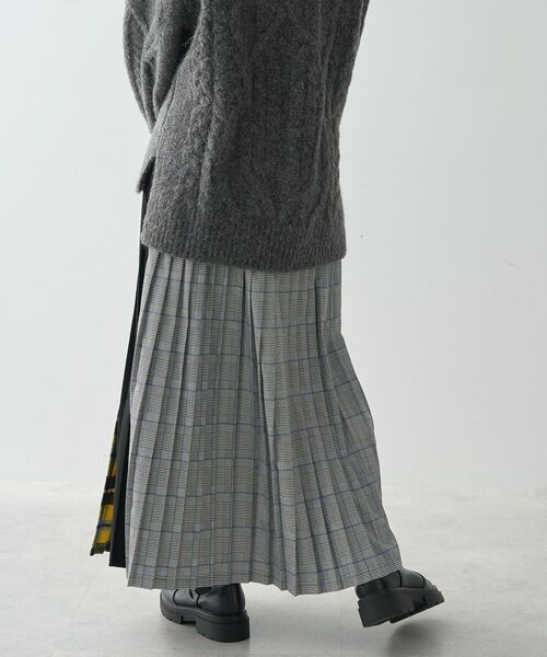 AMERICAN HOLIC（アメリカンホリック）の「シャギーチェックプリーツスカート（スカート・レディース・ブルー/グリーン/イエロー/マスタード・M/L）」の19枚目の写真