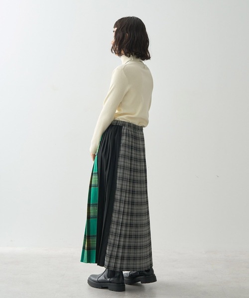 AMERICAN HOLIC（アメリカンホリック）の「シャギーチェックプリーツスカート（スカート・レディース・ブルー/グリーン/イエロー/マスタード・M/L）」の14枚目の写真