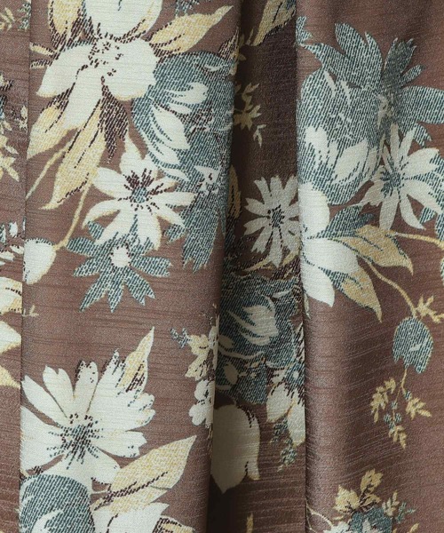 ITS'DEMO（イッツデモ）の「◆【手洗い可／後ろウエストゴム】シャンタン花柄スカート（スカート・レディース・ブラウン系1/ネイビー系/ブルー系・00）」の13枚目の写真