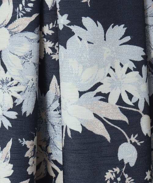 ITS'DEMO（イッツデモ）の「◆【手洗い可／後ろウエストゴム】シャンタン花柄スカート（スカート・レディース・ブラウン系1/ネイビー系/ブルー系・00）」の7枚目の写真
