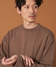 THE SHOP TK （ザ ショップ ティーケー ）の「ふくれキルティングフリースプルオーバー（Tシャツ/カットソー・メンズ）」