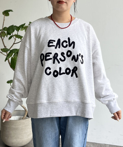 CPCM（シーピーシーエム）の「アソート裏起毛サガラ刺繍スウェット（Tシャツ/カットソー・レディース・グレー/チャコールグレー/グレー系その他/レッド系その他/ブルー系その他/グレー系その他2・FREE）」の14枚目の写真