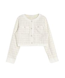 TWEED×DENIM BLOCKING JACKET/ツイード×デニムブロッキングジャケット【セットアップ着用可】