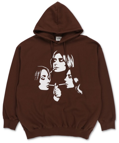 labyrins スウェット　パーカー　ブラウン Labyrins Dont Cry Horse Zip Hoodie Brown | Shury